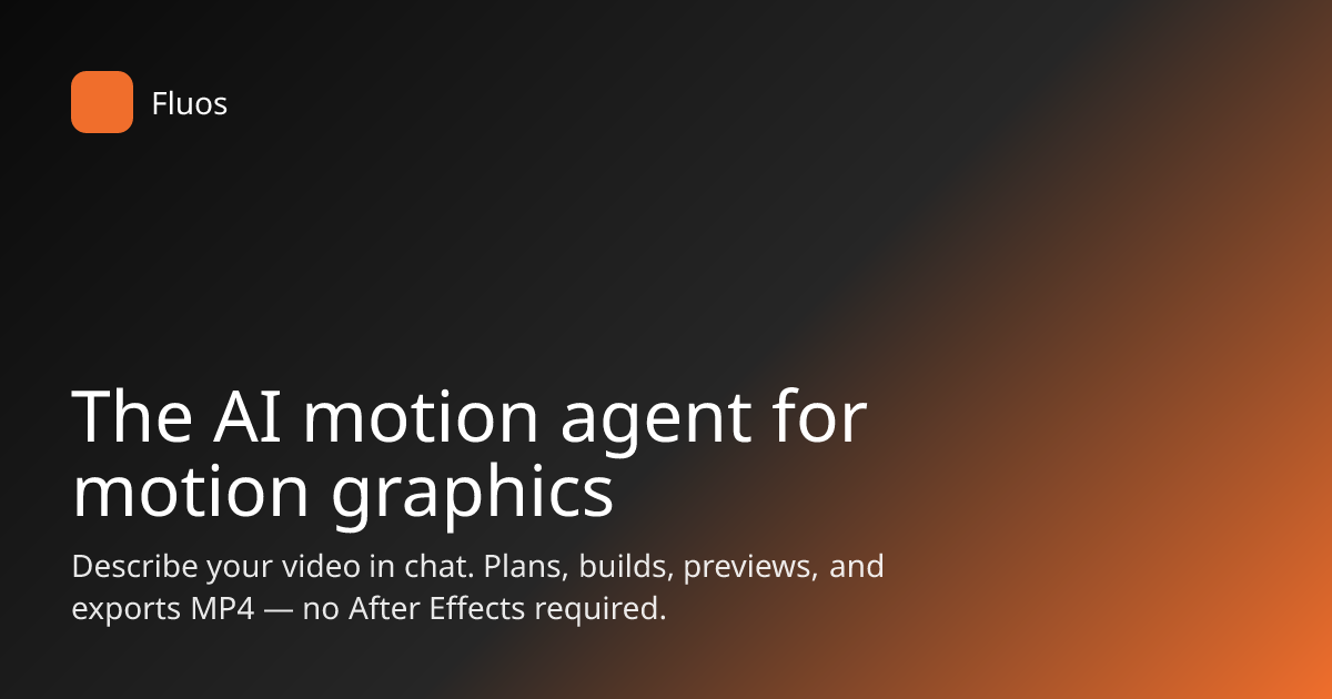 Best AI Tools for Motion Graphics in 2026 (Honest Roundup) | Fluos
